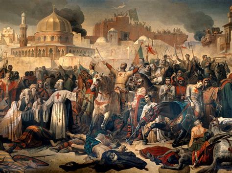 christian wars to secure jerusalem codycross|The Crusades .